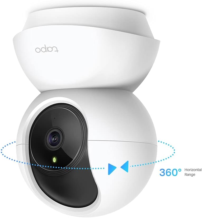 TP-Link Tapo TC71 2K Pan/Tilt Home Security Wi-Fi Camera | 360° Full View, Motion & Baby Cry Detection, Smart Tracking, Night Vision, 2-Way Audio | Works with Alexa & Google Home
