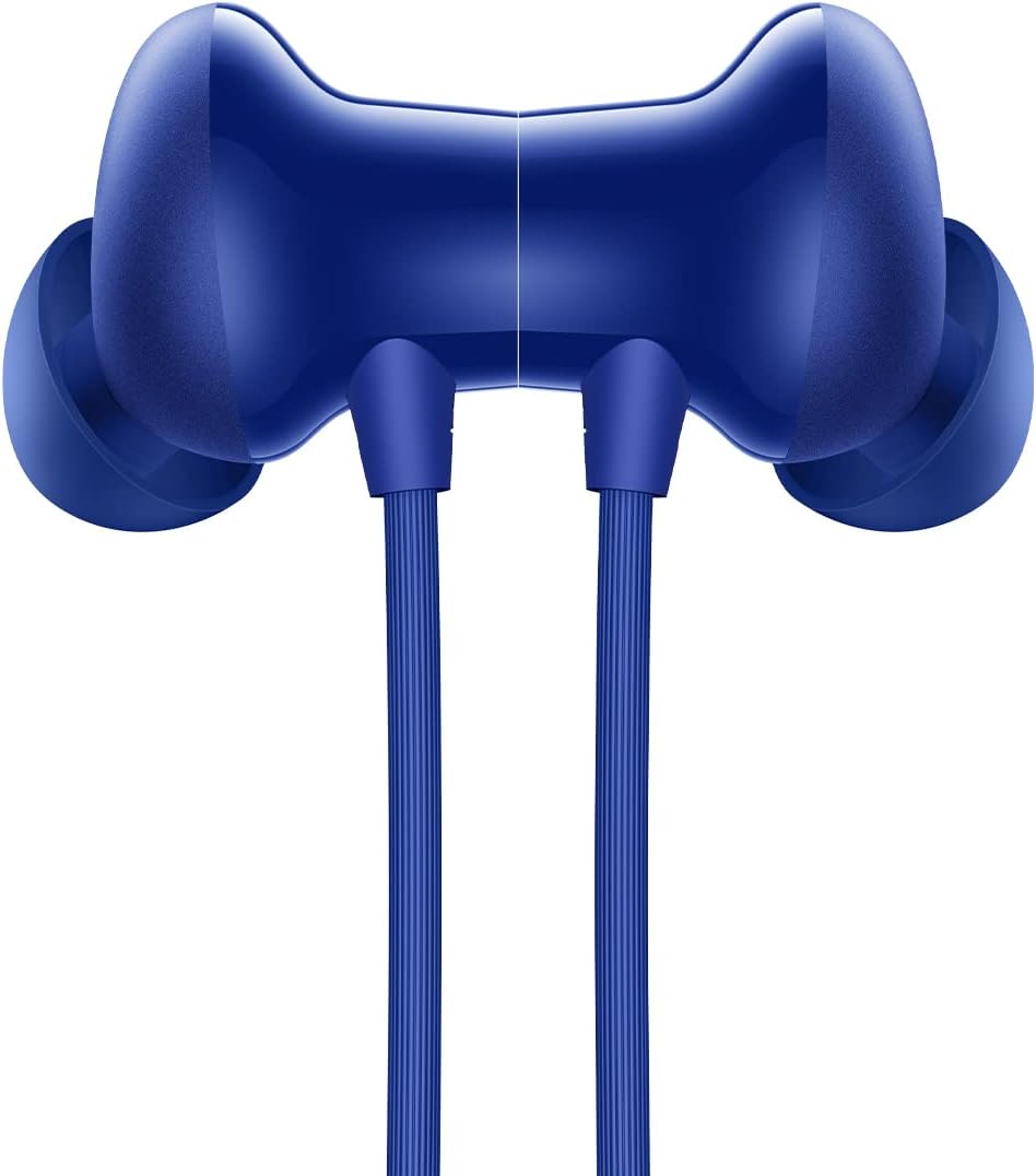 OnePlus Bullets Wireless Z2 Bluetooth Earphones (Beam Blue) – 12.4mm Drivers, Deep Bass, 30H Battery, Fast Charge, IP55 Sweat Resistant Neckband