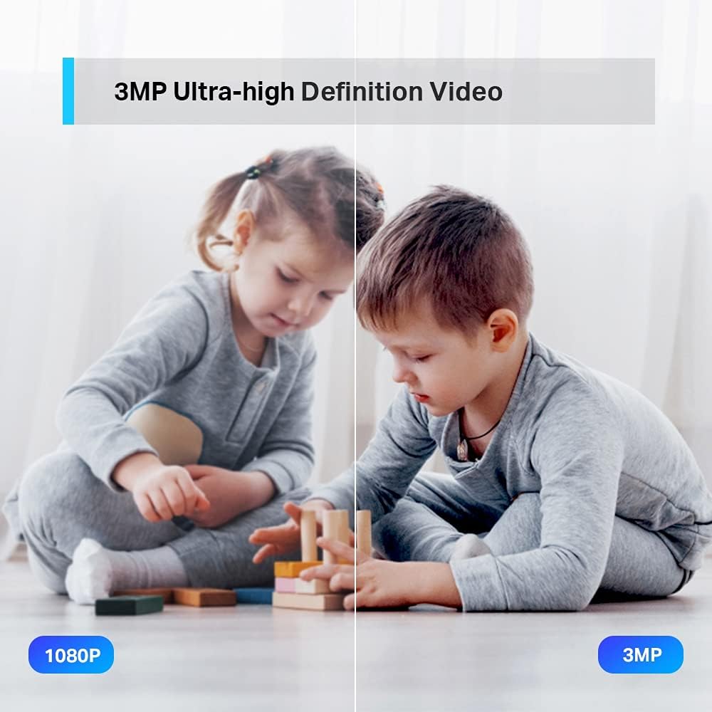 TP-Link Tapo TC71 2K Pan/Tilt Home Security Wi-Fi Camera | 360° Full View, Motion & Baby Cry Detection, Smart Tracking, Night Vision, 2-Way Audio | Works with Alexa & Google Home