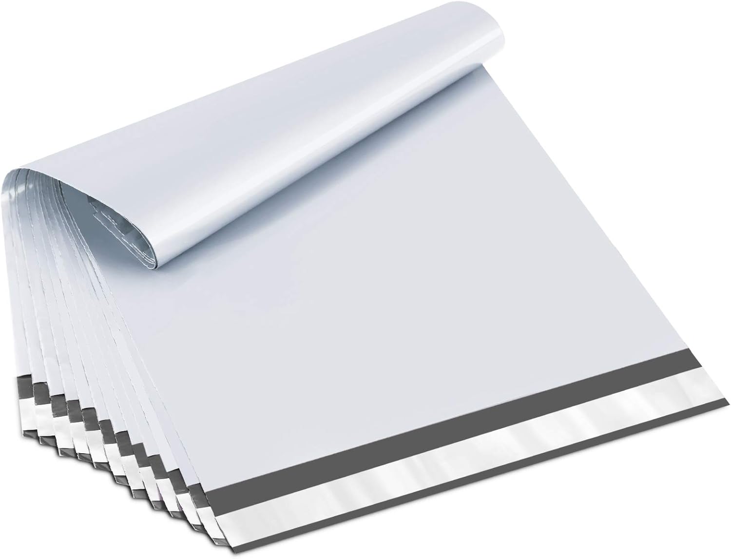 UCGOU 14.5x19 Inch White Poly Mailers 50 Pack – Large Self-Sealing Shipping Bags, Waterproof & Tear-Proof Mailing Envelopes for Clothing & E-commerce Packaging
