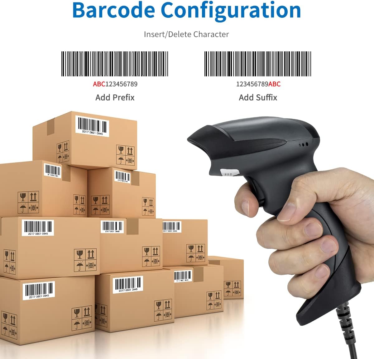 NETUM NT-M1 Handheld 1D Laser Barcode Scanner USB Wired – 32-Bit Fast Scan Barcode Reader for POS System, Supermarket, Retail & Warehouse