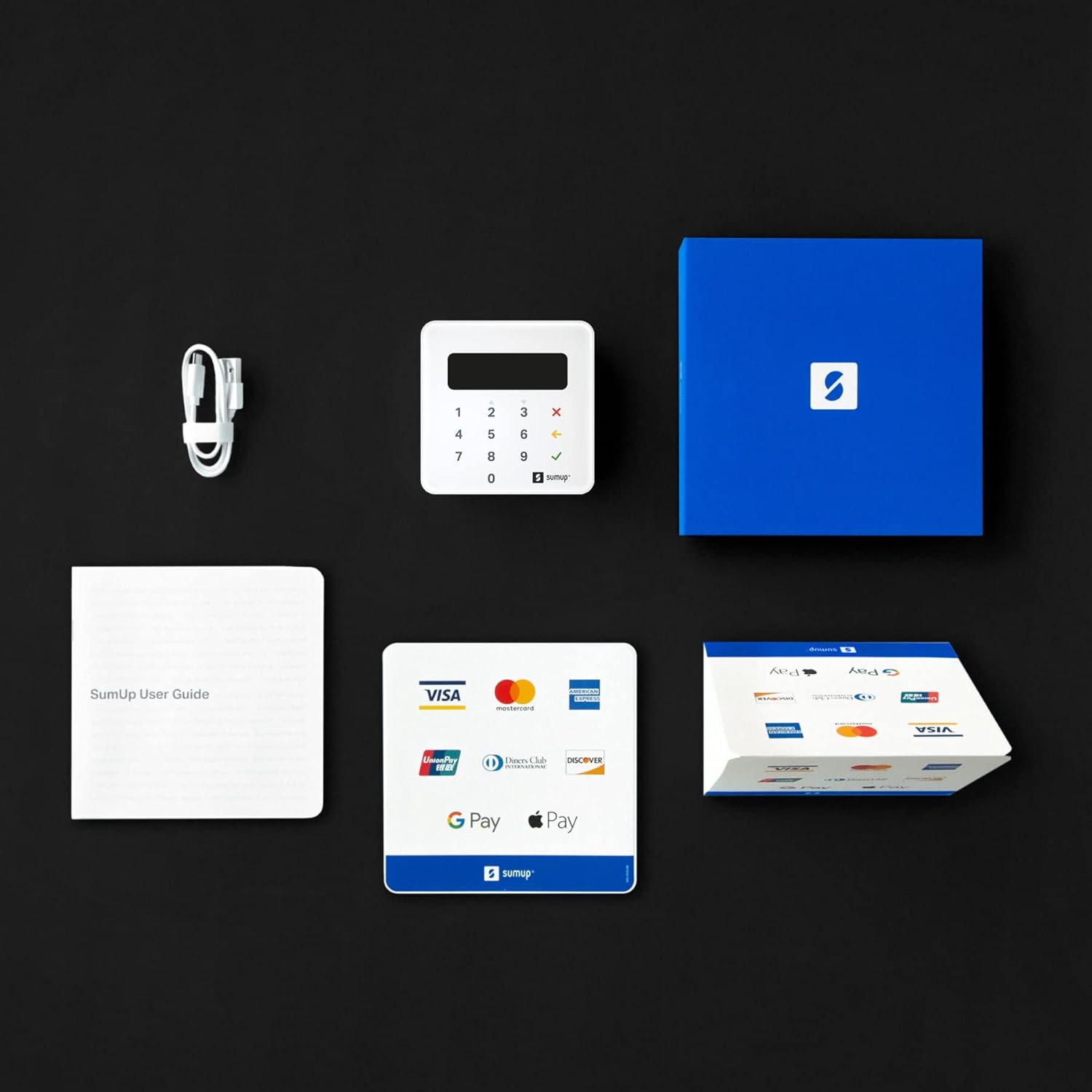 SumUp Air Card Reader – Portable Mobile POS Terminal for Contactless Payments | Credit & Debit Cards, Apple Pay & Google Pay | NFC RFID Wireless Card Machine