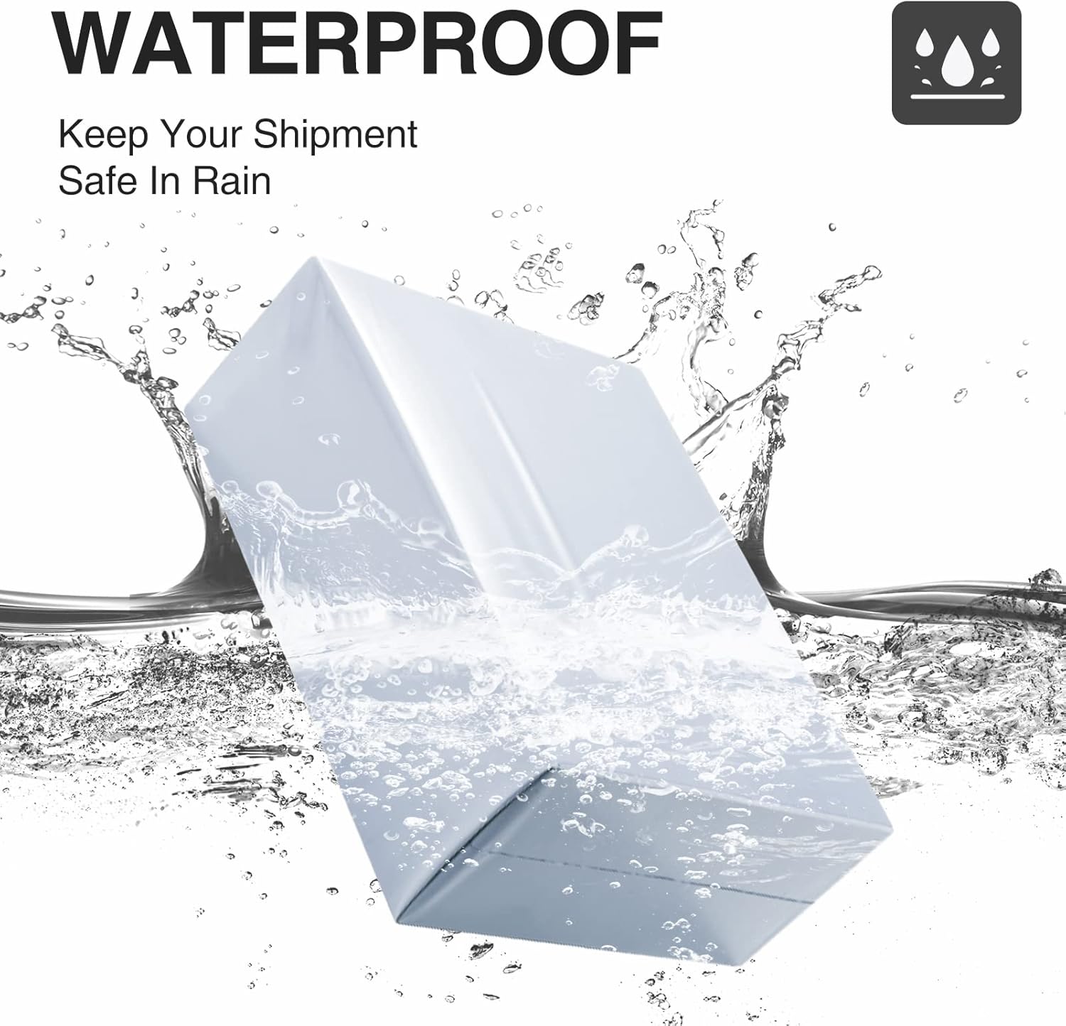 UCGOU 14.5x19 Inch White Poly Mailers 50 Pack – Large Self-Sealing Shipping Bags, Waterproof & Tear-Proof Mailing Envelopes for Clothing & E-commerce Packaging