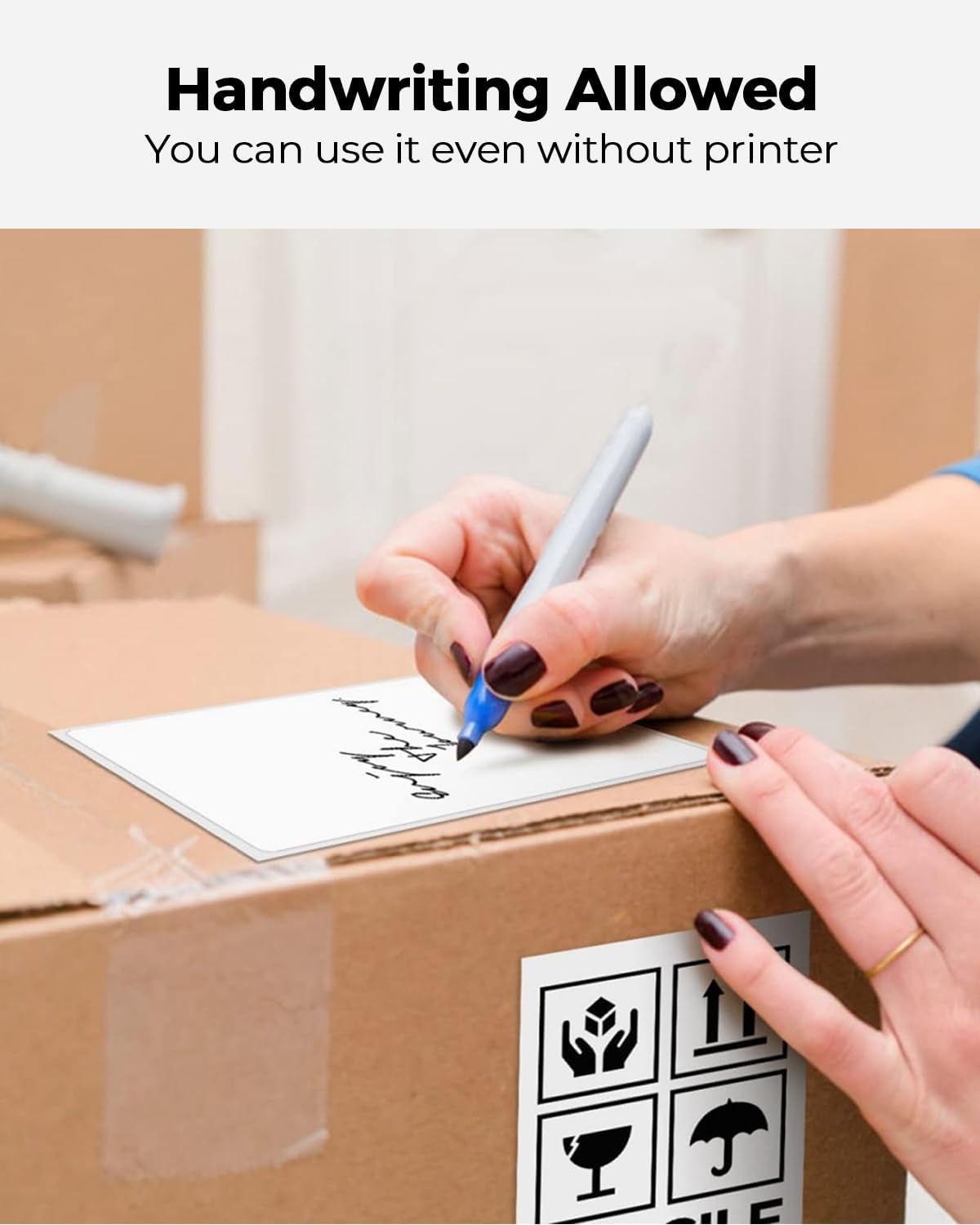MUNBYN 4x6 Thermal Shipping Labels – 500 Per Roll, Direct Thermal Printer Labels, Commercial Grade Adhesive Mailing Labels for Zebra, Rollo & MUNBYN Printers