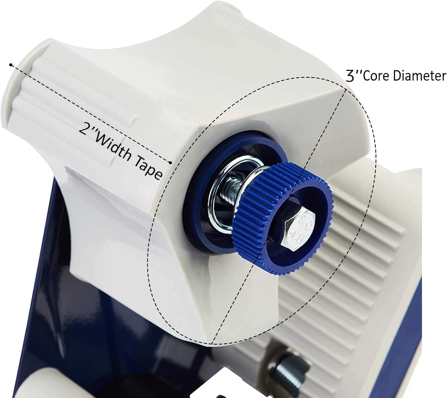 Amazon Basics Packaging Tape Dispenser Gun for 3-Inch Core, 1.88-Inch Wide Packing Tape – Heavy Duty Handheld Packing Tape Gun for Shipping, Moving & Office Use  SEO Description: