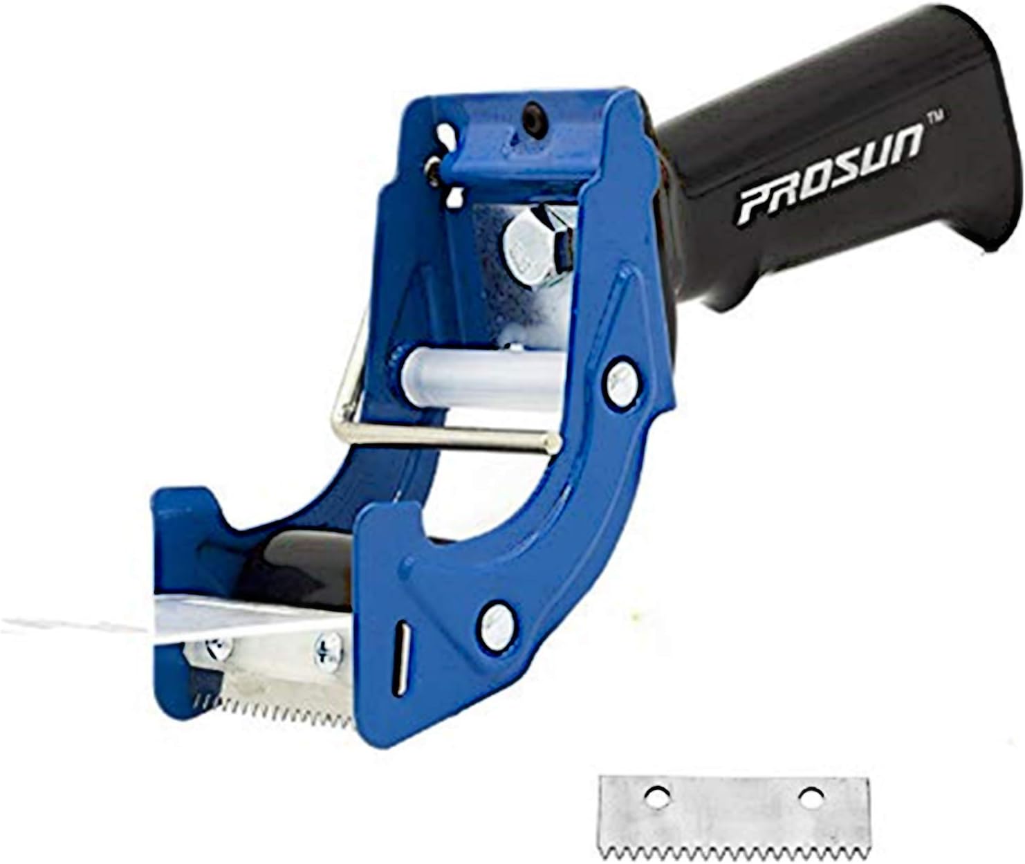 Fast Reload 2-Inch Tape Gun Dispenser with Cutter – Heavy Duty Packing Tape Dispenser for Packaging, Sealing & Shipping Boxes (Blue)