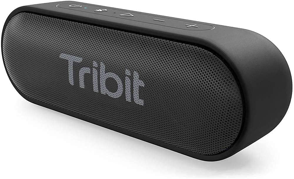 Tribit XSound Go Upgraded 16W Bluetooth Speaker – Powerful Loud Sound & Deep Bass, 24H Playtime, IPX7 Waterproof, Type-C Portable Wireless Speaker with Stereo Pairing for Home, Outdoor & Travel (Black)