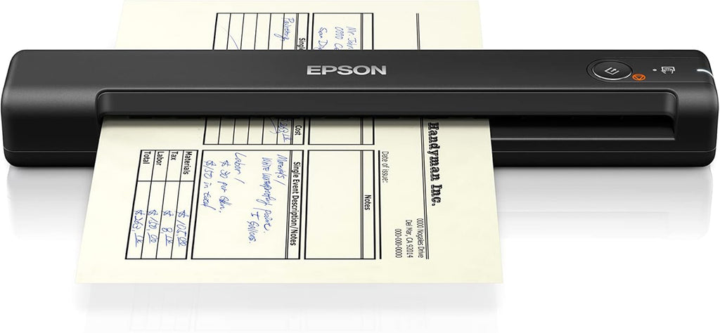 Epson WorkForce ES-50 Portable Document Scanner, USB Powered Lightweight Sheetfed Scanner for Receipts, Documents & Business Travel, Black