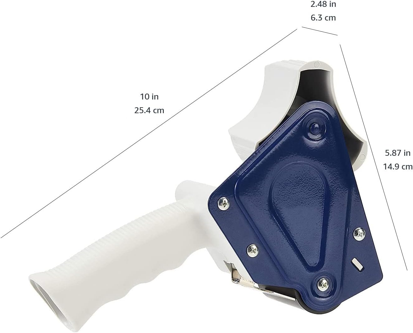 Amazon Basics Packaging Tape Dispenser Gun for 3-Inch Core, 1.88-Inch Wide Packing Tape – Heavy Duty Handheld Packing Tape Gun for Shipping, Moving & Office Use  SEO Description: