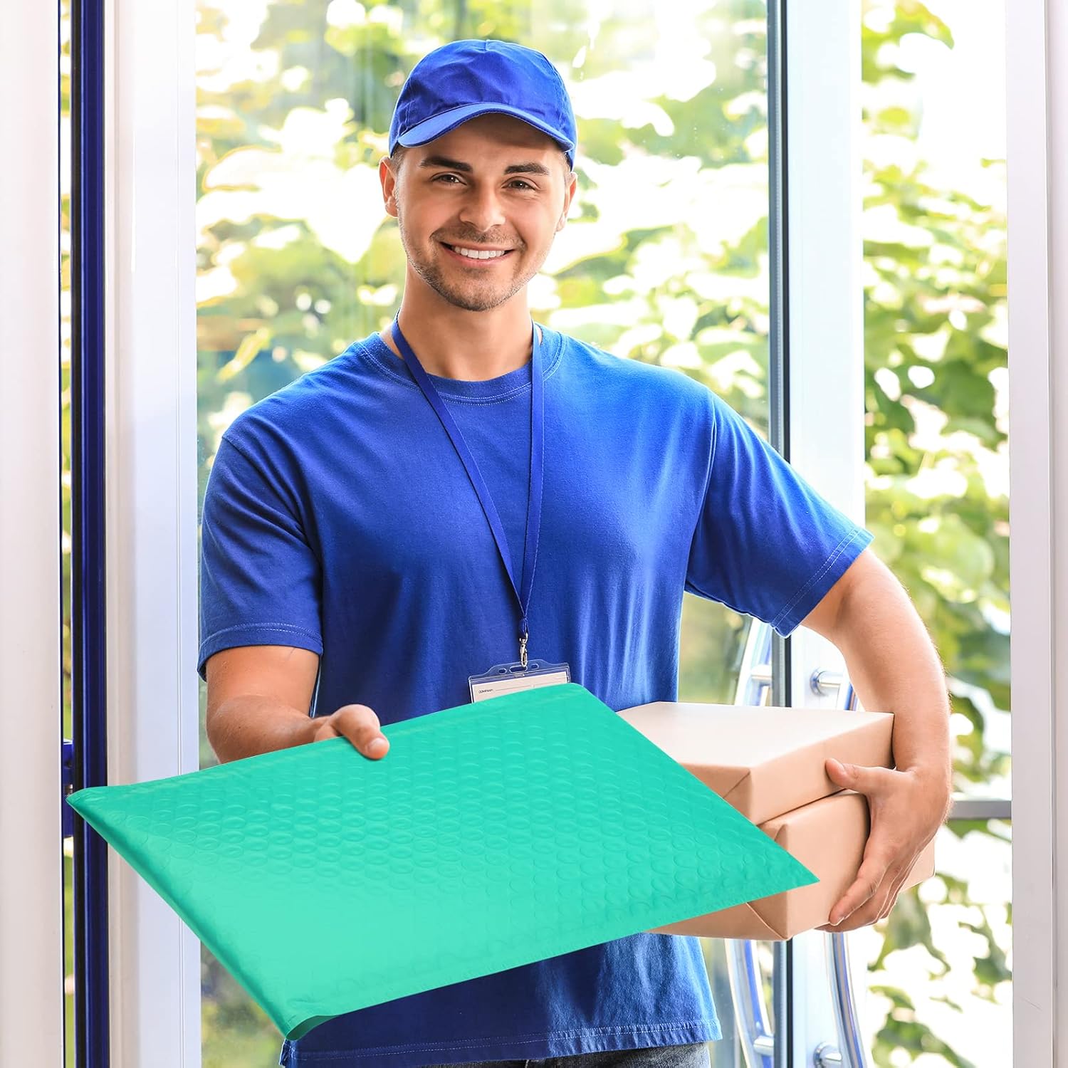 Fuxury Teal Bubble Mailers 10.5x16 Inch – Poly Padded Shipping Envelopes, Self-Seal Waterproof Bubble Mailers for Small Business Packaging, Durable Lightweight Mailing Bags, 25 Pack
