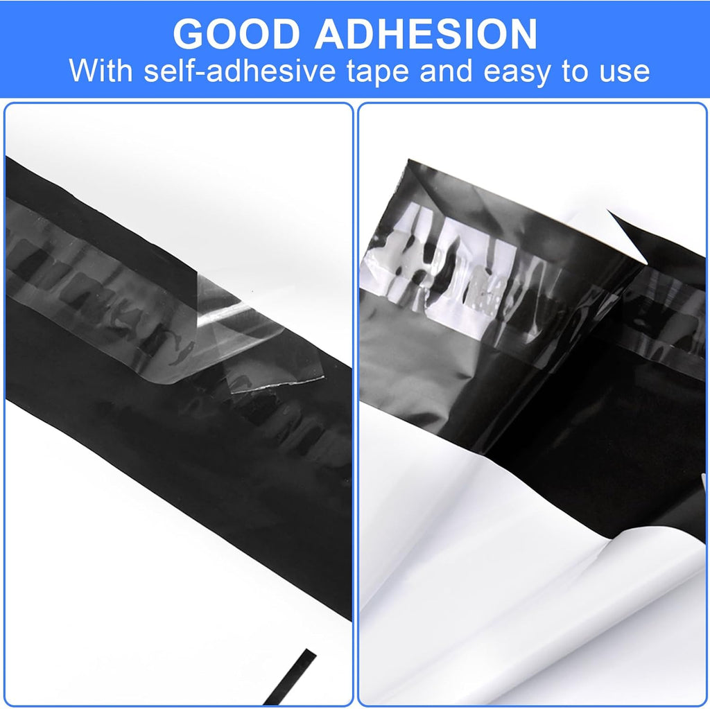 200 PCS Poly Mailers Shipping Bags 25x35CM – Self-Sealing Waterproof Courier Envelopes for E-commerce Packaging & Business Use