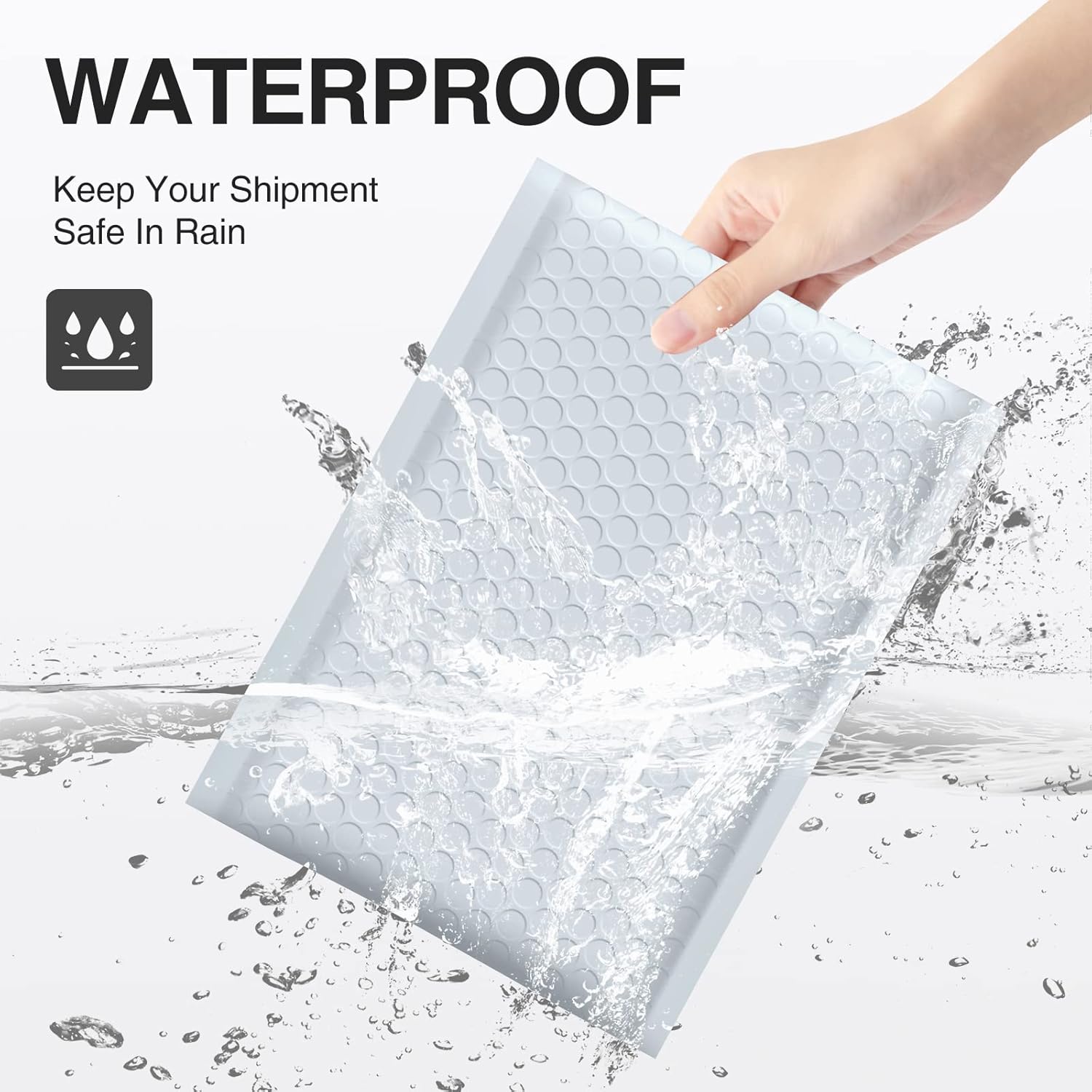UCGOU 6x10 Inch White Poly Bubble Mailers (25 Pack) – Padded Shipping Envelopes, Self-Seal Waterproof & Tear-Resistant Mailing Bags for Small Business Packaging