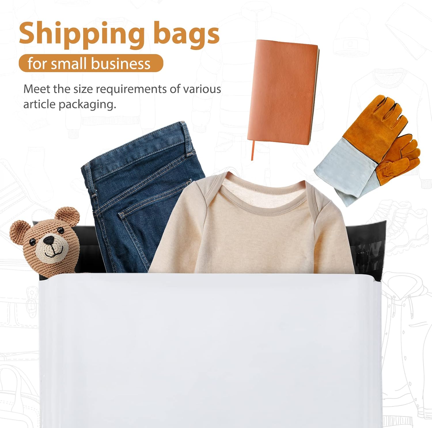 Metronic 19x24 Inch Poly Mailers (100 Pack) – Large White Shipping Bags for Clothing & E-commerce | Strong Self-Sealing Adhesive, Waterproof & Tear-Resistant Mailing Envelopes