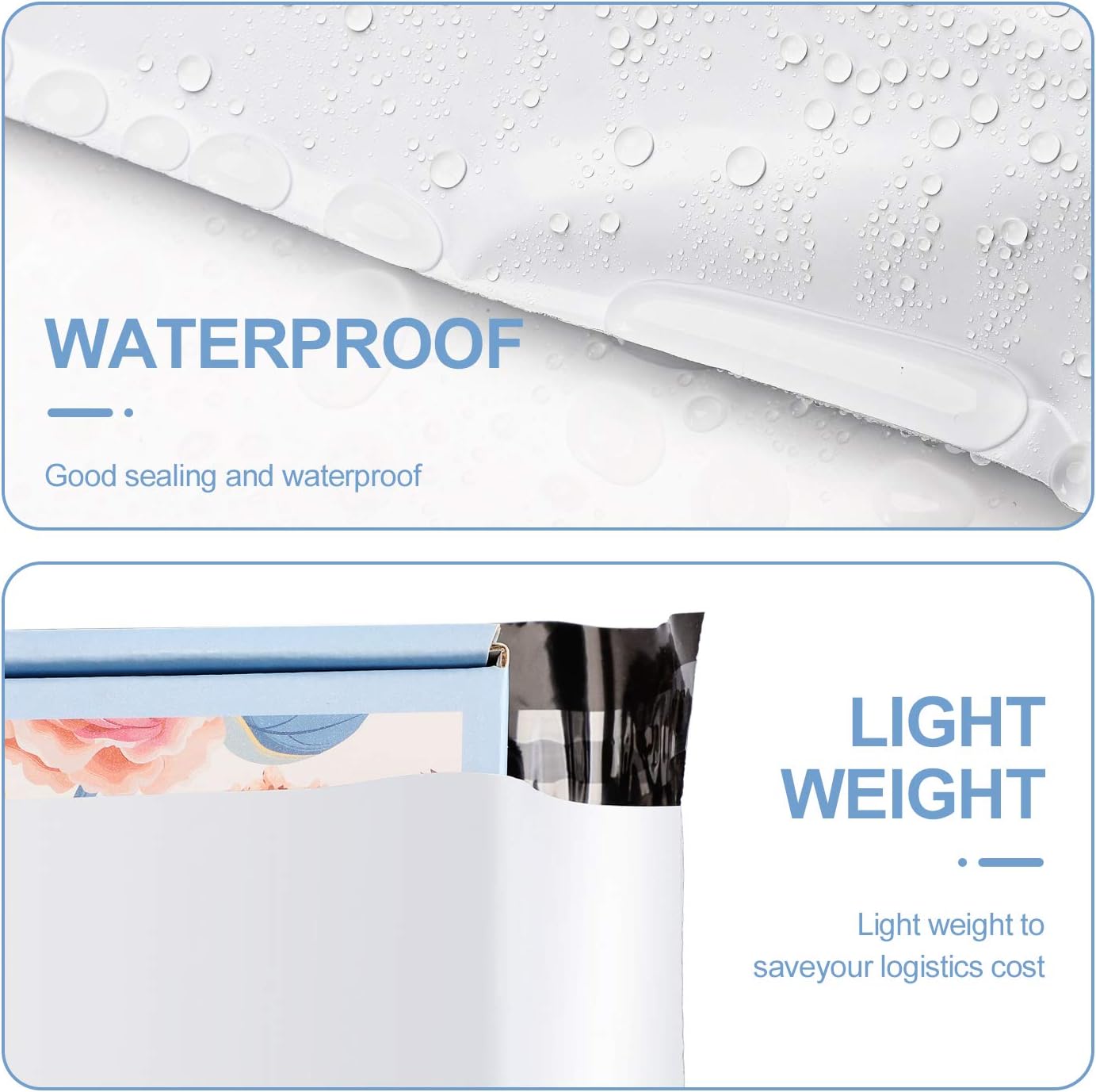 Metronic 9x12 Inch White Poly Mailers 100 Pack – Self-Sealing Shipping Envelopes, Waterproof & Tear-Proof Mailing Bags for E-Commerce Packaging