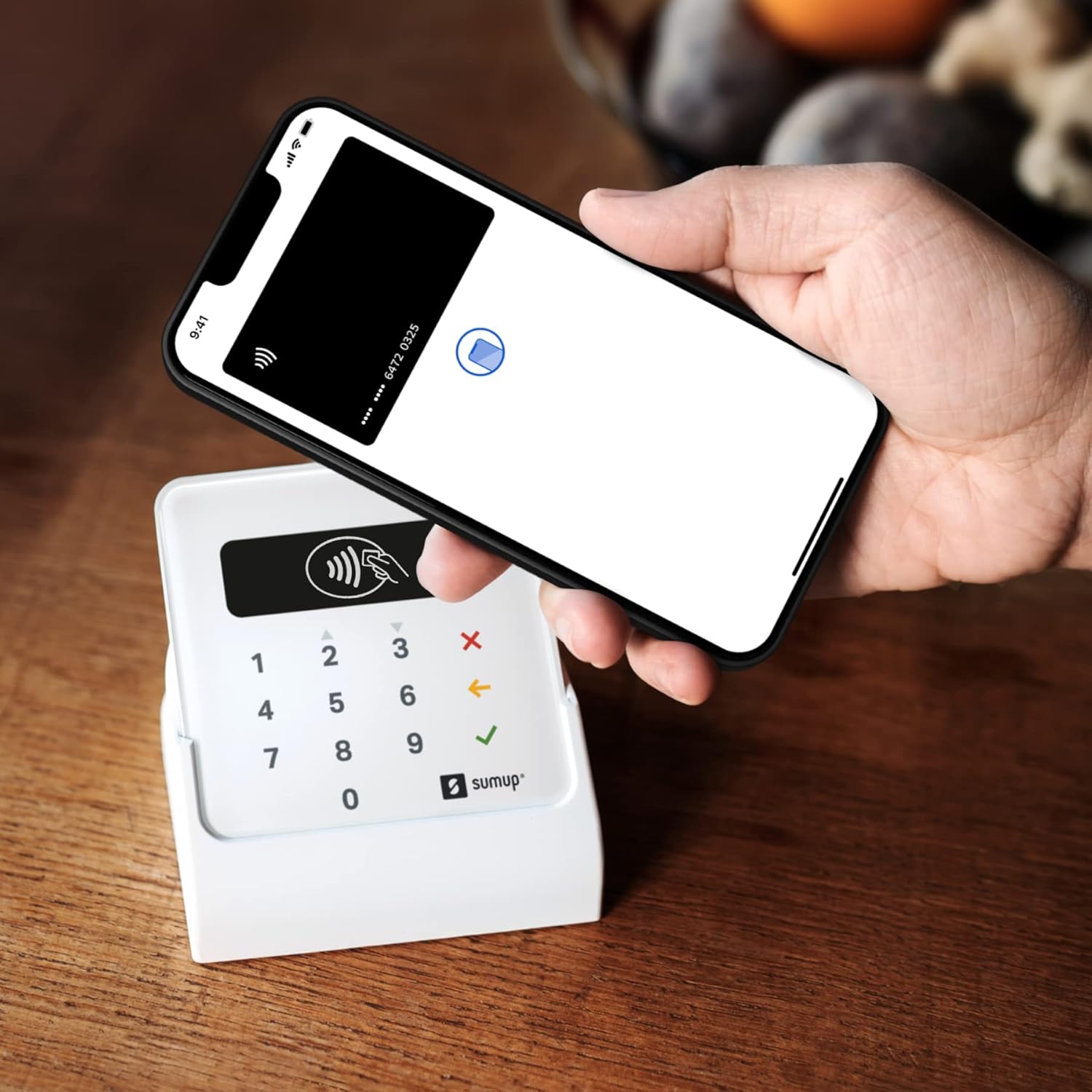 SumUp Air Card Reader – Portable Mobile POS Terminal for Contactless Payments | Credit & Debit Cards, Apple Pay & Google Pay | NFC RFID Wireless Card Machine