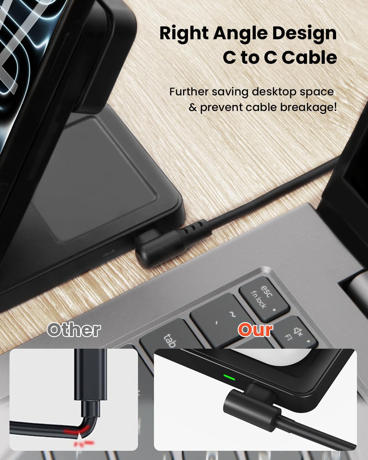GEEKERA Qi2 15W 3 in 1 Magnetic Wireless Charging Station – Fast Foldable Travel Charger Stand for iPhone 17/16/15/14/13/12, Apple Watch & AirPods