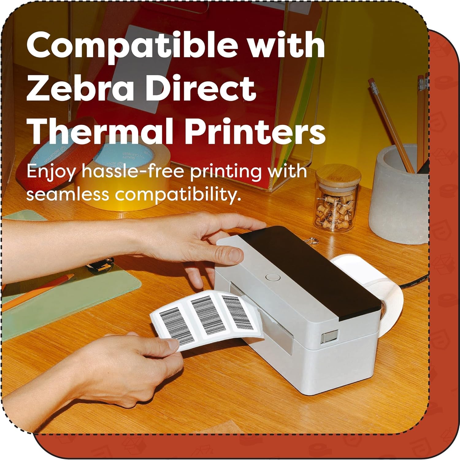 Aegis Adhesives 3" x 0.5" Direct Thermal Labels – 28,800 Barcode & SKU Stickers (12 Rolls) – Inventory, Shelf & Retail Labeling – Compatible with Zebra & Rollo Printers