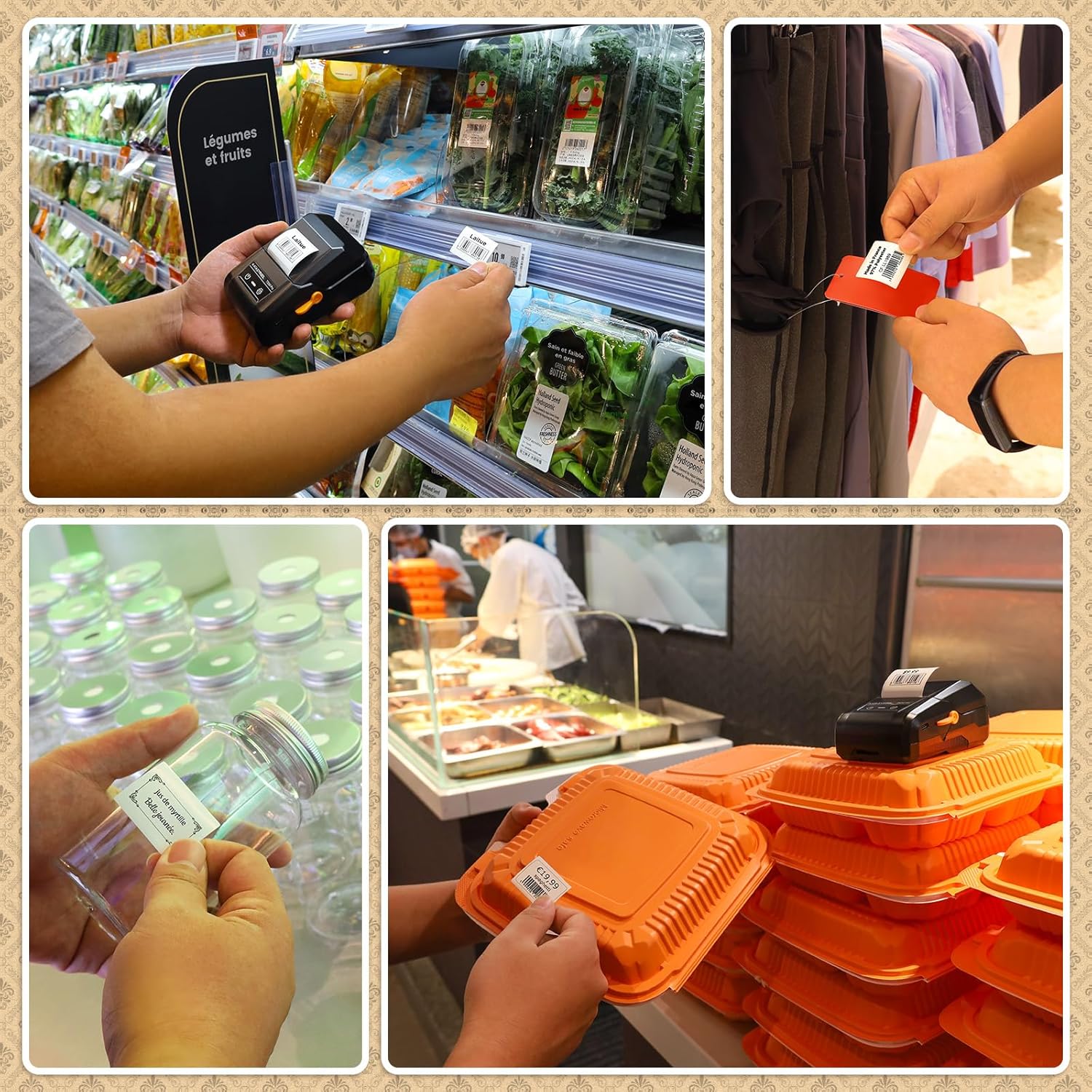 SUPVAN T50M Pro Label Maker – Bluetooth Thermal Label Printer with Waterproof Labels, Compatible with iOS, Android, Windows & macOS | Ideal for Home, Office & Small Business